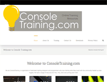 Tablet Screenshot of consoletraining.com